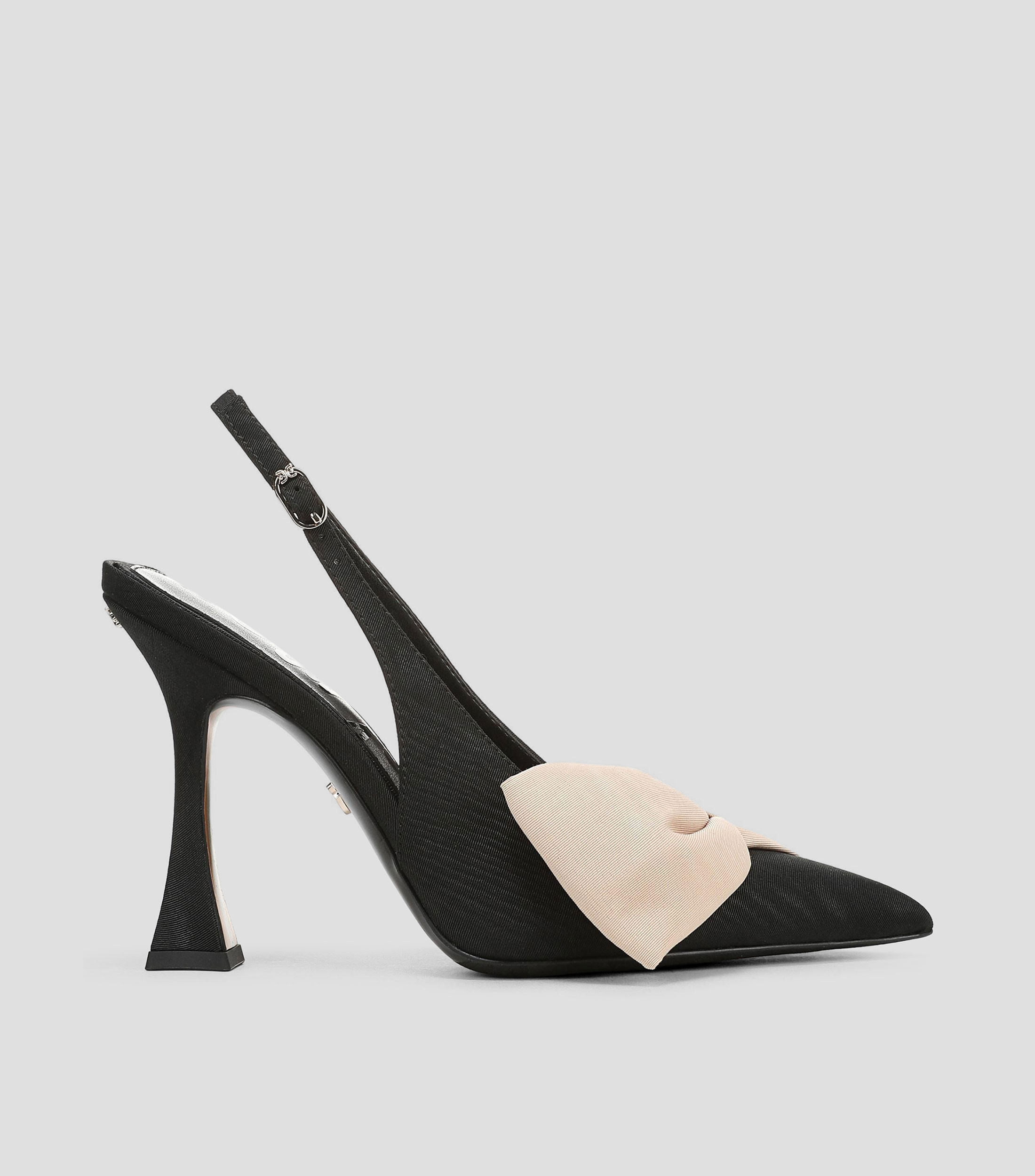 Zapatillas slingback con tacón alto de aguja Mujer